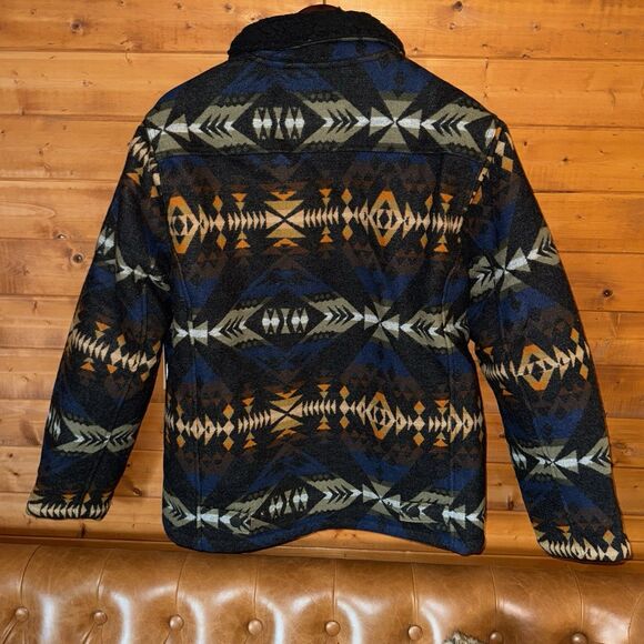 NWT $450 Roark x Pendleton Axeman Southwest Aztec Wool Jacket Coat M New. - Picture 16 of 16